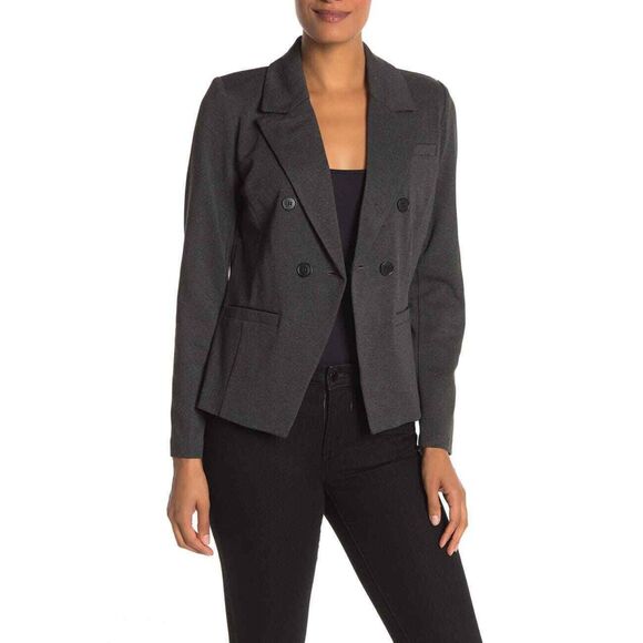 Bagatelle Double Breasted Ponte Knit Blazer - Picture 2 of 13